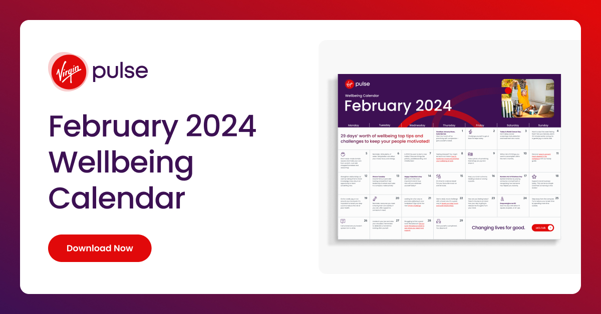 February 2024 Wellbeing Calendar DOWNLOAD NOW 🤩